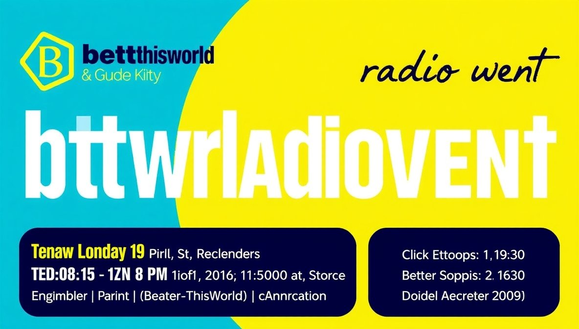 btwradiovent event by betterthisworld
